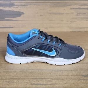 NIKE Flex Cross Training Sneakers Trainers Shoes 7 7.5 38 Mesh Gray Blue
